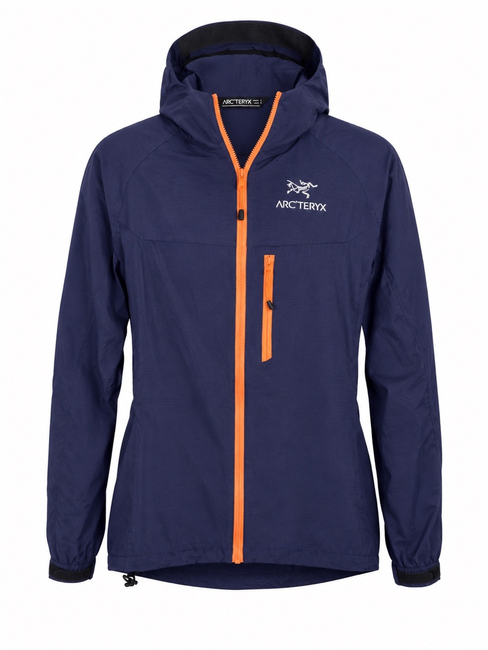 Arc'teryx Squamish Hoody Windbreaker Jacket Blue Coral Zip Women's Large